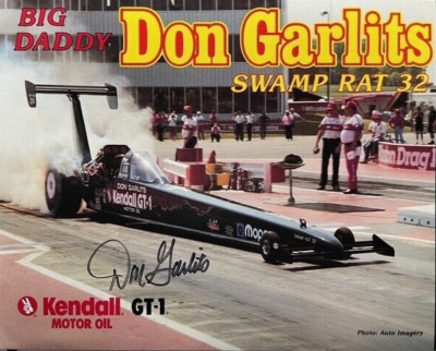 VRHTF NHRA VTG ''SIGNED BIG DADDY DON GARLITS BRUCE LARSON TF DRAGSTER'' HAND OUT