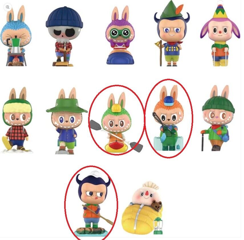 3 SET POP MART Labubu The Monsters Camping Series Blind Box 3 SET POP MART Labubu The Monsters Camping Series Blind Box