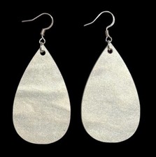 Acrylic Earrings - E001 - 2.125" x 1.24" Teardrop - Choose Your Color