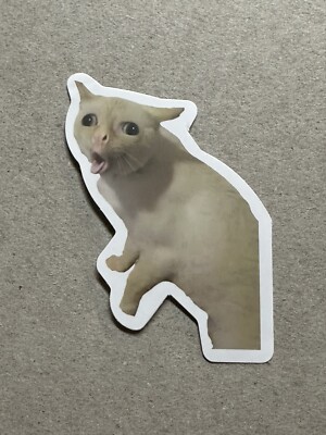 Cat Stickers Coughing Cat