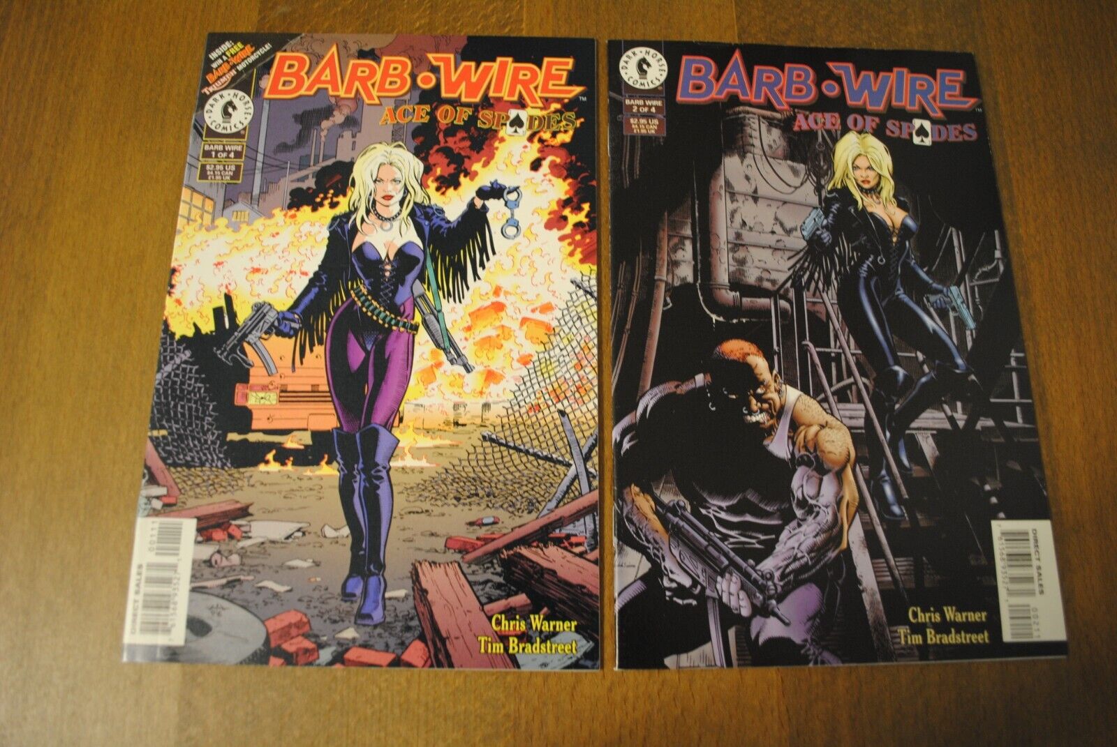 Barb Wire: Ace of Spades #1 and #2  (Dark Horse Comics May 1996) Never Read