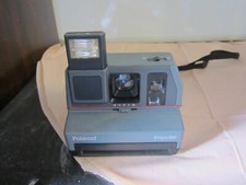 Polaroid Impulse Camera With Built In Flash Need Film Gray In Color Used