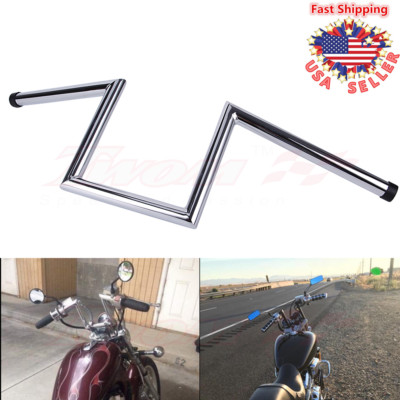8'' Rise Narrow Z-Bars 1'' Ape Hangers Handlebars For Harley Chopper Bobber 1200