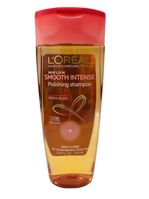 loreal smooth intense polishing shampoo kera-oleo 12.6oz scuffed bottle
