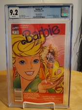 Barbie # 1 CGC 9,2 PÁGINAS BLANCAS ~ ¡PORTADA PARCIAL DE FOTOS! IMPRESIONANTE BARBIE GOODNESS!!