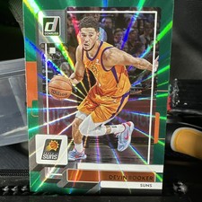 Devin Booker 2022-2023 Donruss Green Refractor Variation