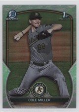 2023 Bowman Draft Chrome Lunar Glow Refractor Cole Miller #BDC-51 1b1x