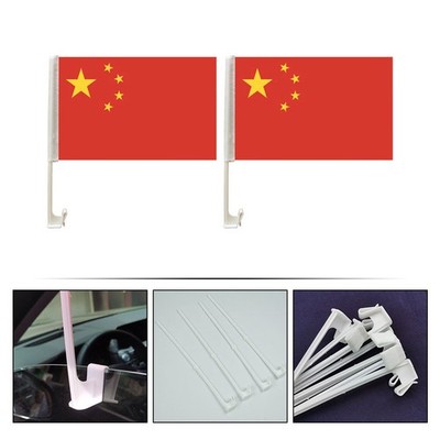 2 Sets Fensterclip Für Autoflagge Autofahnenhalter Fahnenmasthalter Fürs