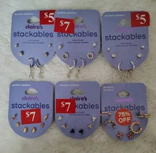 Claire's Stackable Earrings