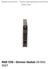 Elation RMD 1210 Dimmer Module 28-002-0637   Used Good Tested Working