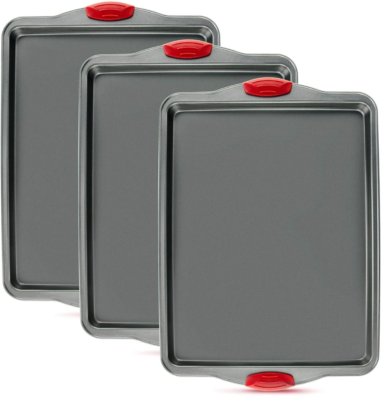 Nonstick Baking Sheet Pans Set of 3 Heavy Gauge Carbon Steel Rimmed Cookie Sheet
Opens in a new wind