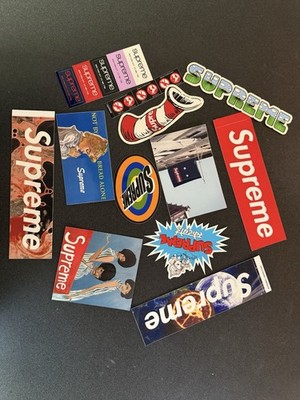Supreme stickers lot bundle assorted authentic season dunk sb box logo 12 pieces