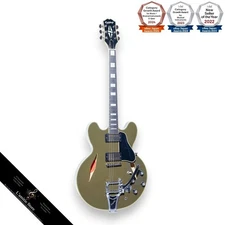 Epiphone Ubukata ES-355 Ver.2 Olive Drab Electric Guitar 57 Classic Pickups