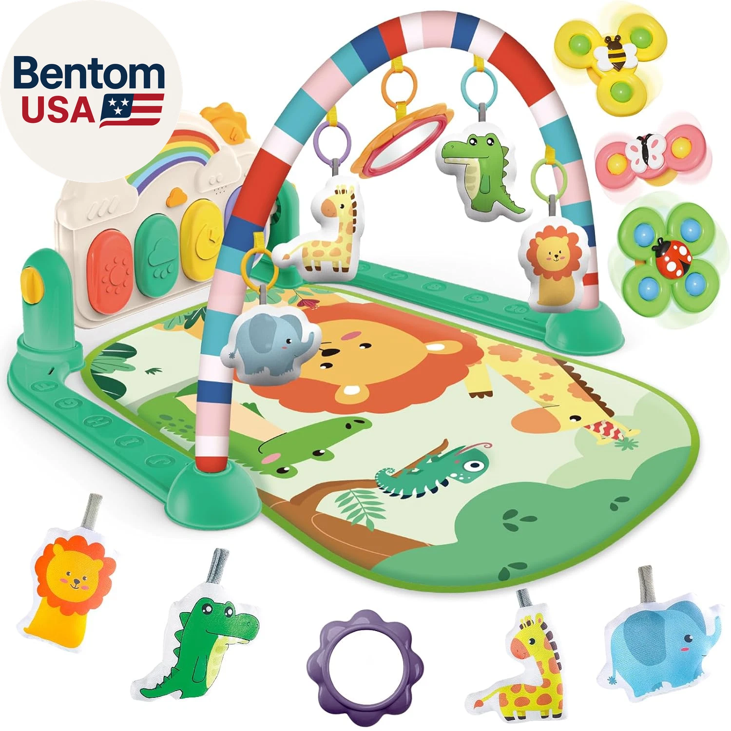 Baby Gym & Play Mat, Tummy Time & Activity Mat Toys, Infant to Toddler Play Pian
Opens in a new wind