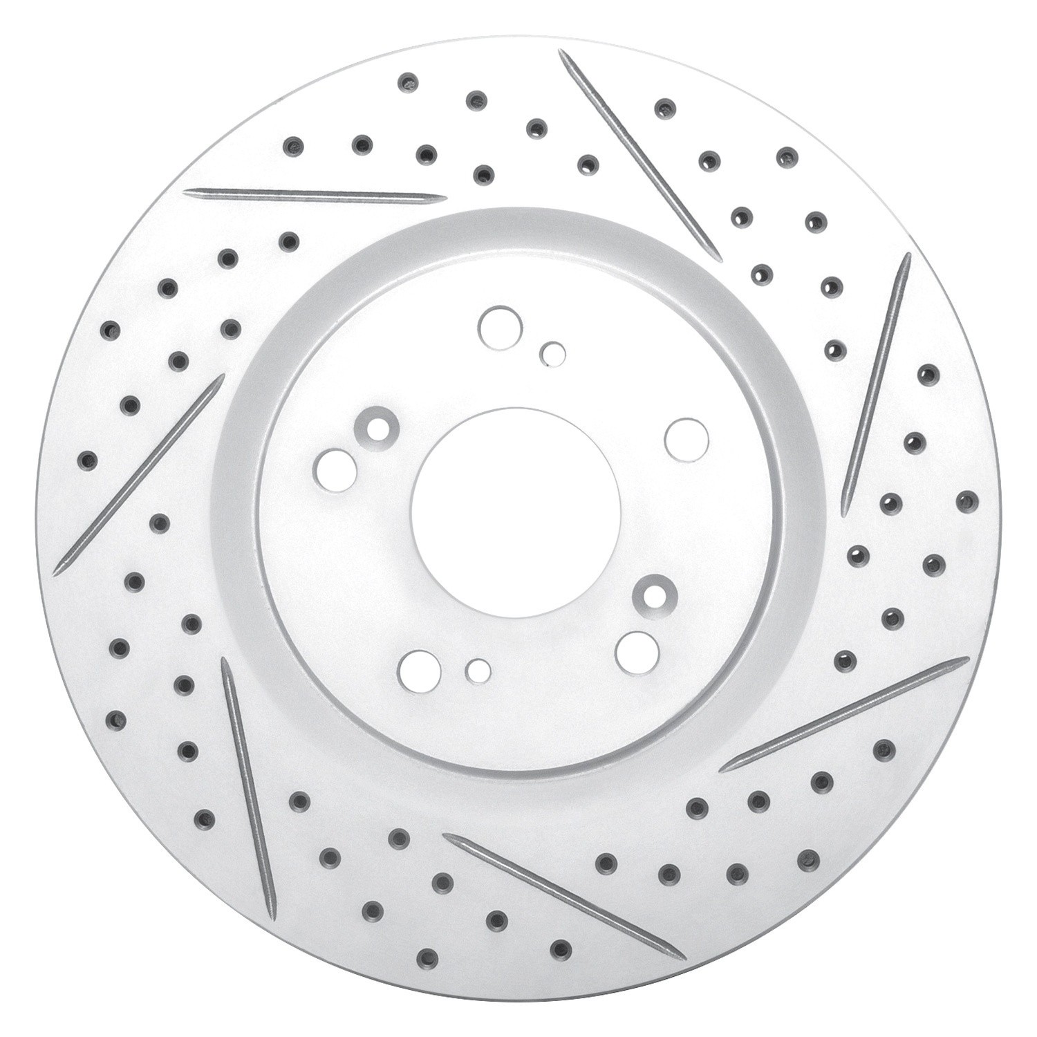 For Acura NSX 97-05 DFC Drilled & Slotted Rear Passenger Side Brake Rotor