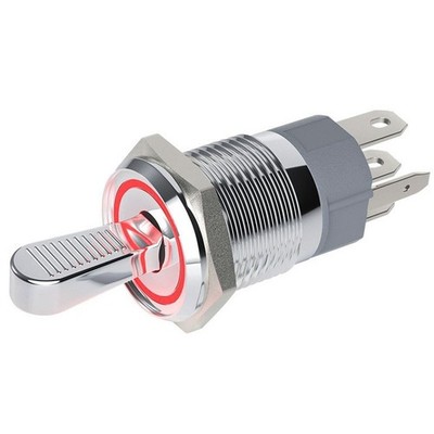 16 mm 2 Positionen Wippschalter 10 A silber Punkte für schnelles Leitfähigkeit