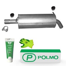 POLMO Auspuff Endschalldämpfer mit E-Prüfzeichen /4812
