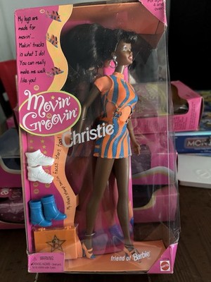 Mattel Movin' Groovin' Christie African American Barbie Doll 12in MPN 17715