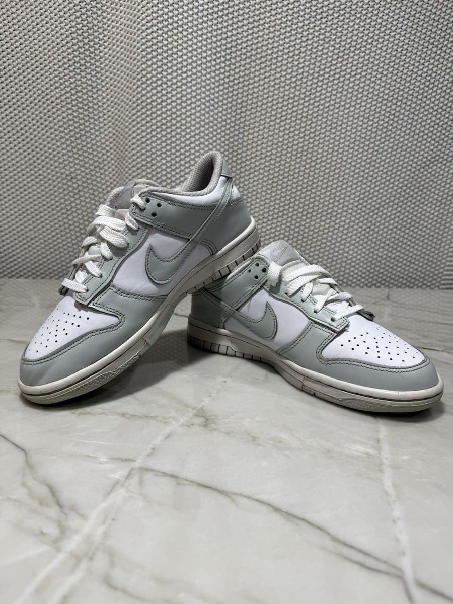 Nike SB Dunk Low ホワイト/グレー Nike Dunk Low White Gray Leather Men's Low Top Athletic Sneakers