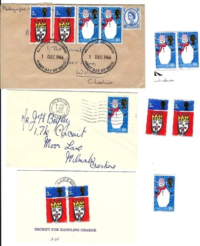 New Listing01/12/1966 - GB FDC -  Christmas 1966 Bundle