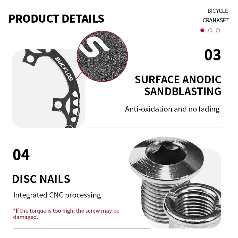 Plato 130 BCD 45T 47T 53T 56T 58T 5 pernos plegable bicicleta manivela rueda dentada pieza Foto 4 de 4