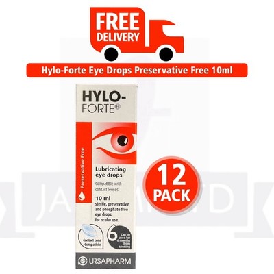 Hylo Forte Intensive Lubricating Eye Drops 10ml - PACK OF 12 - (EXP-02/2028)