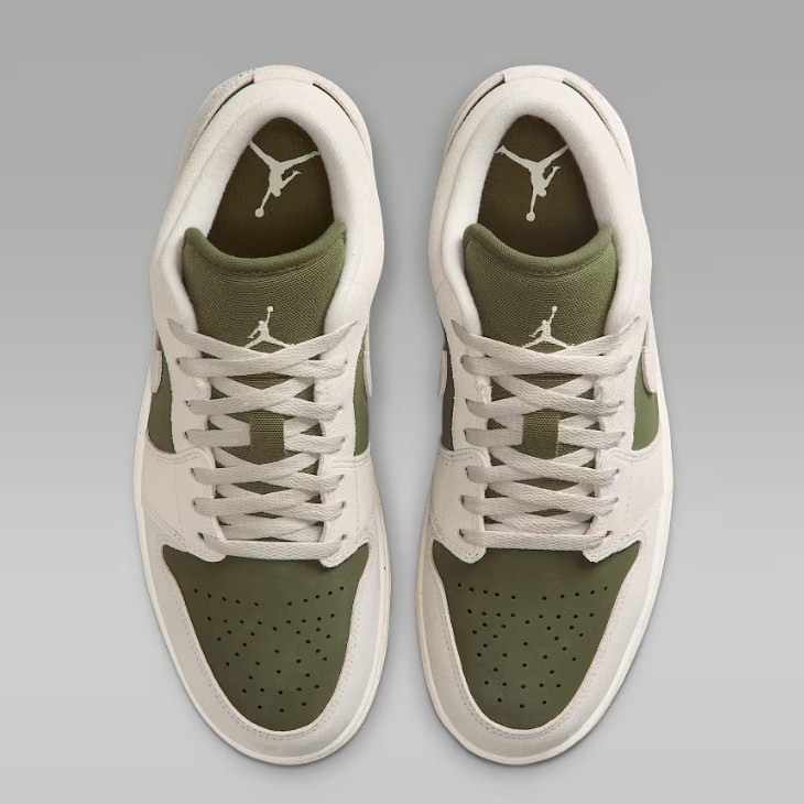 New Nike Air Jordan 1 Low SE Shoes - Medium Olive (HV4089-201) | eBay