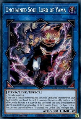 Near Mint Unchained Soul Lord of Yama - MP24-EN101 - Prismatic Secret Rare - 1st