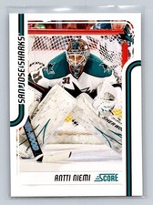 2011-12 Score #395 Antti Niemi San Jose Sharks