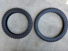 Cheng Shin -slightly used vintage tire set- 3.00x21 & 3.50x18- vintage motocross