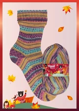 Opal Sock Yarn Laubgefluster  superwash 4-ply 100g/465yd  #11253