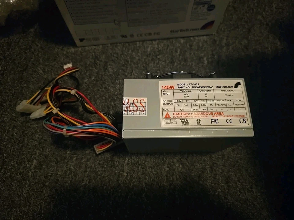 *NEW* StarTech 145W Micro-ATX Power Supply - 20-Pin - Image 3 of 3