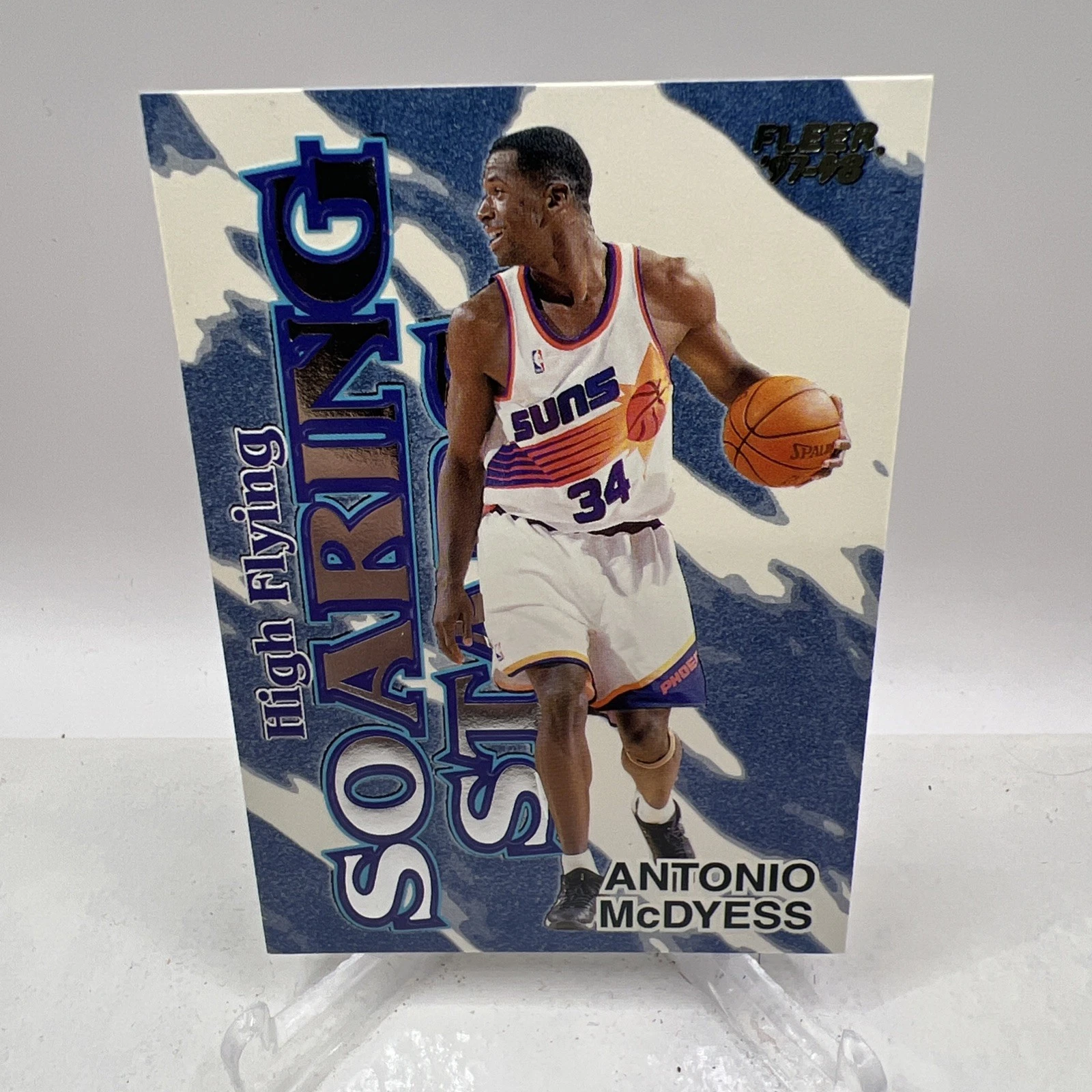 1997-98 Fleer Antonio McDyess High Flying Soaring Stars 14 Embossed Insert Suns