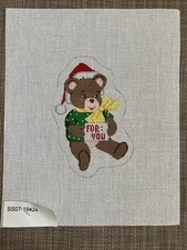 Handpainted Needlepoint Canvas For You Bear Read Description