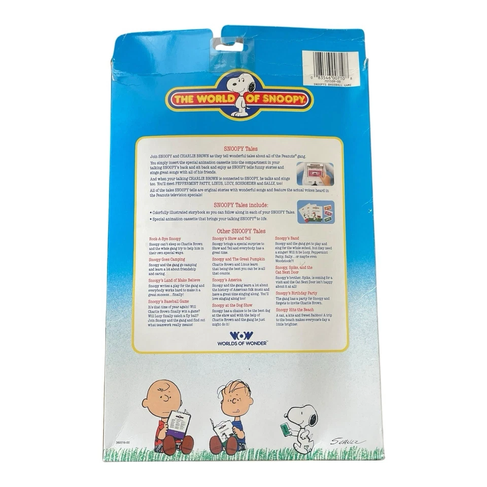 Snoopy’s Baseball Game The World Of Snoopy Book & Cassette Tape Foto 2 de 2
