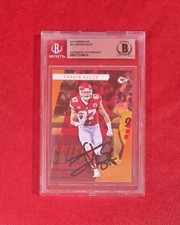 2017 Panini Absolute #24 Travis Kelce Auto BGS Certified 1/1 Chiefs NFL Card 