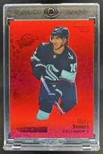 2022-23 Skybox Metal Universe Matty Beniers Precious Gems Red RC #/100 Kraken