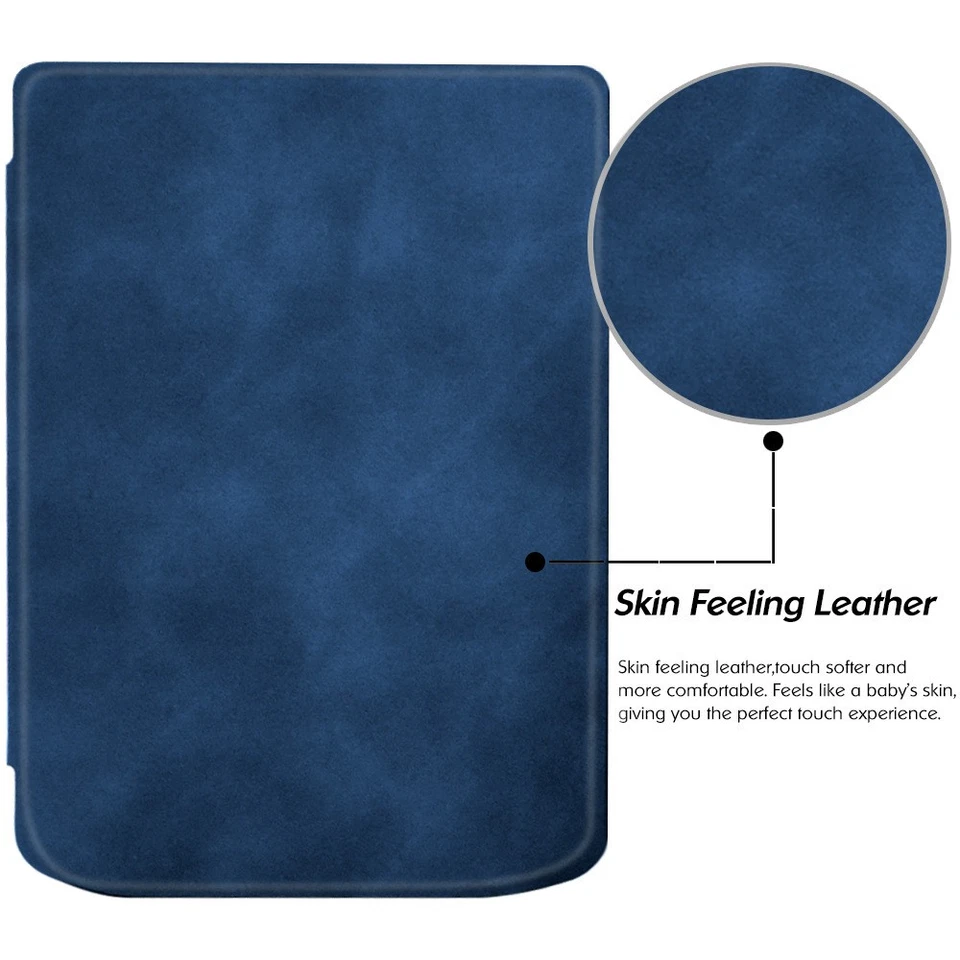 Leather Smart Case For Pocketbook Verse / Verse Pro 6" E-Reader Wake/Sleep Cover - Image 4 of 4