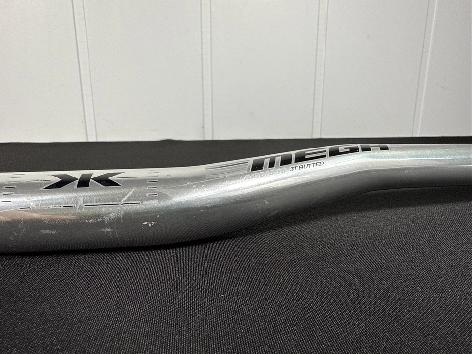 Manillar de bicicleta de montaña Kore Mega 760 mm de ancho cromado 31,8 mm abrazadera 290 g DH FR MTB Foto 4 de 4