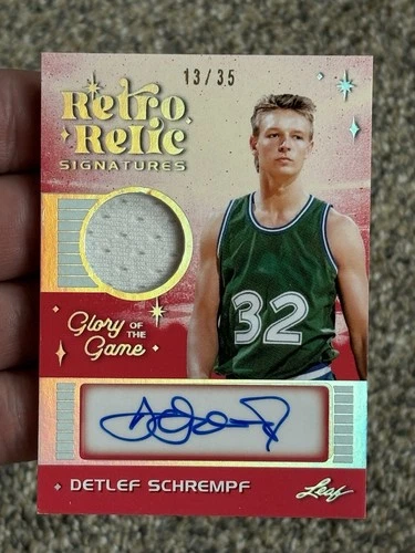 2025 Leaf Glory Of The Game Retro Relic - Detlef Schrempf /35 Patch Auto