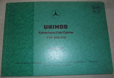 UNIMOG CAB TYP 406 416 PARTS MANUAL BOOK CATALOG B