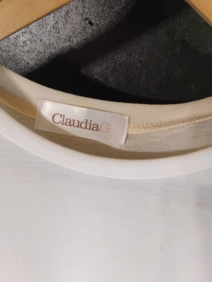 Gymboree Ruffle Trim Tunic Size 2T Vintage 2012 White Cotton Cap sleeve Sku2 - Image 2 of 4