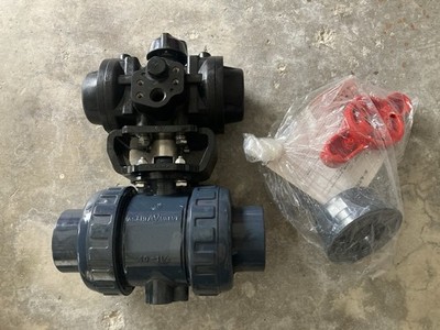 1-1/2  Asahi Pneu Air To Spring Actuated Ball Valve PVC Epdm Type 21 Series 79