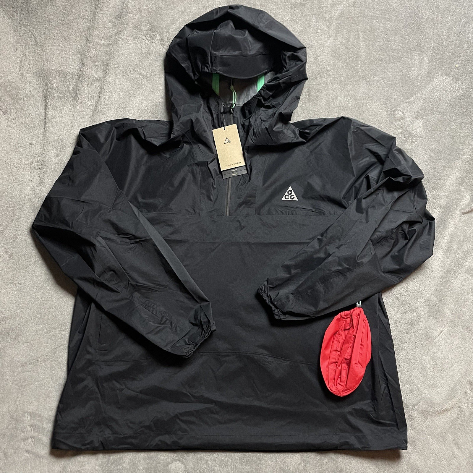 SACAI X NIKE Nike ACG Storm Fit ADV Pullover Imballabile Giacca Trail Snack Taglia M NUOVO FQ3062