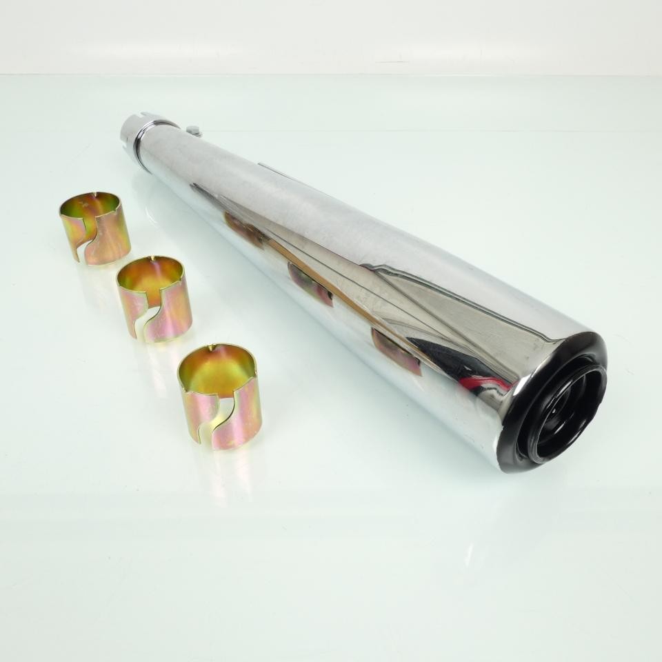 Silencieux d échappement pour rénovation moto cône chrome 506mm