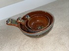 VTG Tlaquepaque MEXICO Pottery BOWLS Set of 3 Nesting DISHES Folk Art 1940's — photo 9