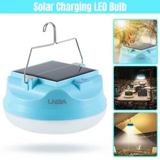 Solar Camping LED Lamp USB Rechargeable Tent Light Outdoor Hiking Lantern 3 Mode