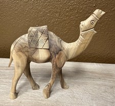 Camel, Hand Carved Olive Wood From Israel