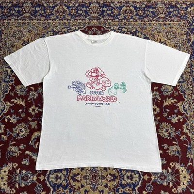 Vintage 90s Super Mario World Nintendo Promo Video Game Tee