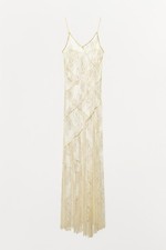 Zara unlined lace maxi dress - size large